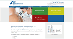 Desktop Screenshot of dermatologyrva.com